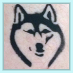 Wolf Airbrush Tattoo